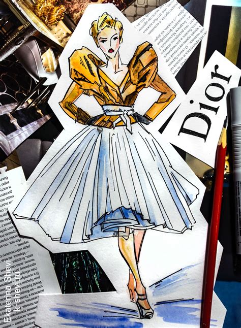 dior fashion illustrator